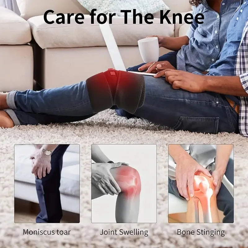 Electric Knee Heating Brace Support for Arthritis Joint Old Cold Leg Knee Warmer Pain