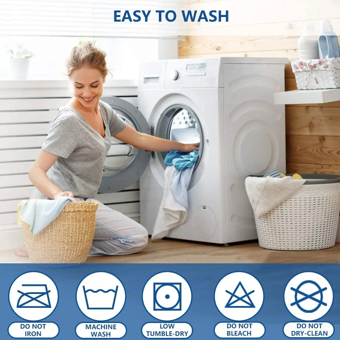Allergy Dust-mite waterproof bamboo pillow protector