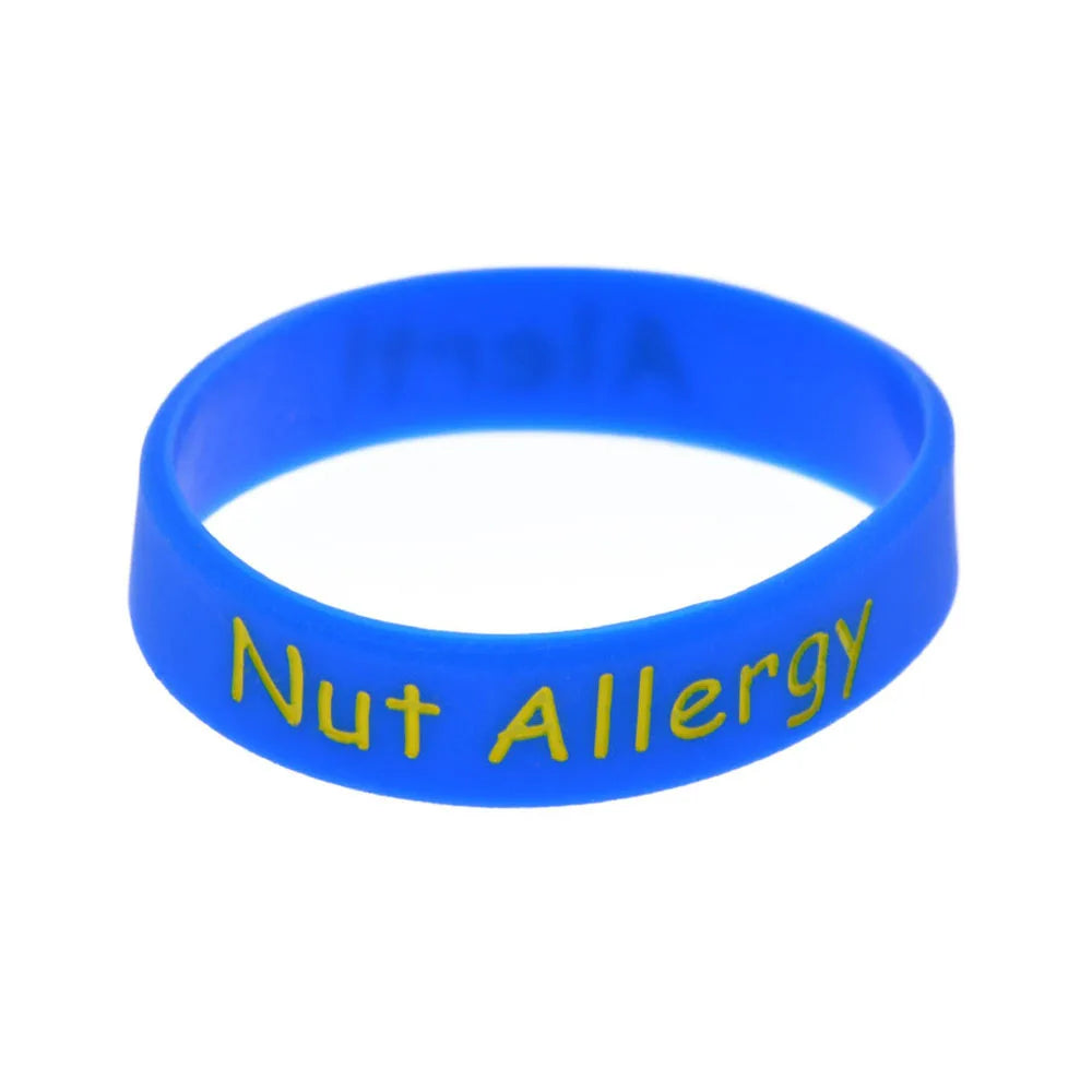 Nut Allergy Warning Children's Silicone Bracelet