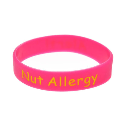 Nut Allergy Warning Children's Silicone Bracelet