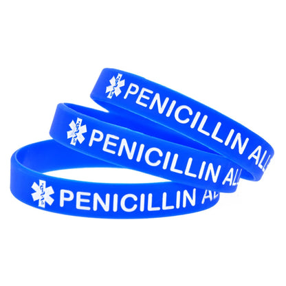 Penicillin Allergy Silicone Bracelet