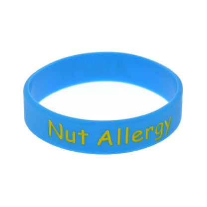 Nut Allergy Warning Children's Silicone Bracelet
