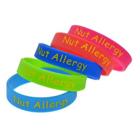 Nut Allergy Warning Children's Silicone Bracelet