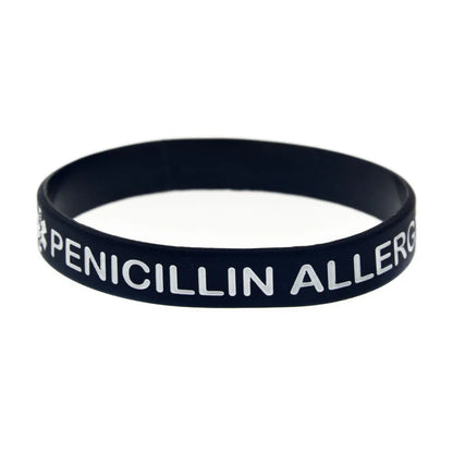 Penicillin Allergy Silicone Bracelet