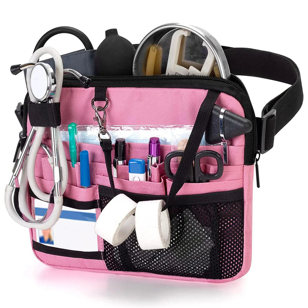Multi Pocket Waist Organizer Belt with Adjustable Strap