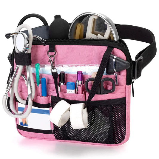 Multi Pocket Waist Organizer Belt with Adjustable Strap