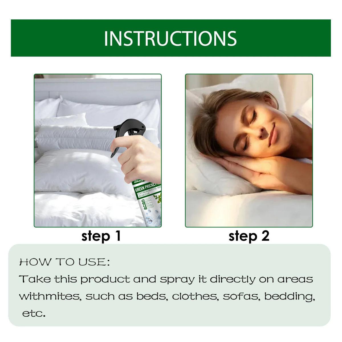 Dustmite Spray Bed Bugs Remover