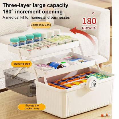 Large Capacity Medicine Organizer Storage Box
