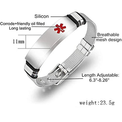Medical Alert Allergy Awareness Bracelet