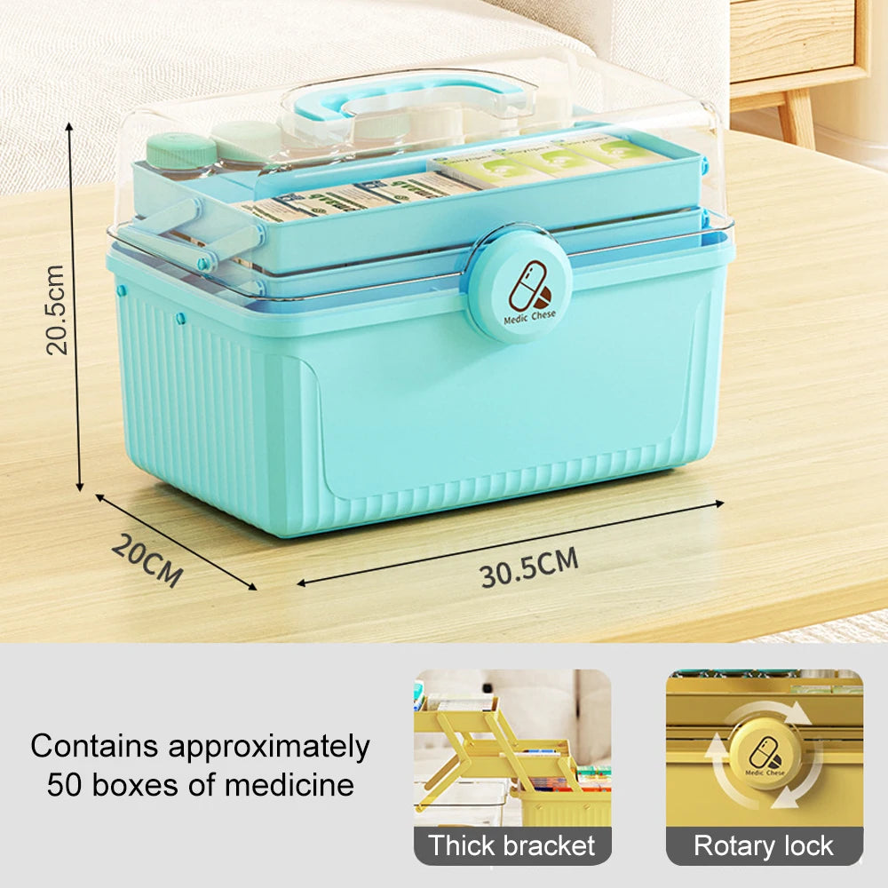 Large Capacity Medicine Organizer Storage Box