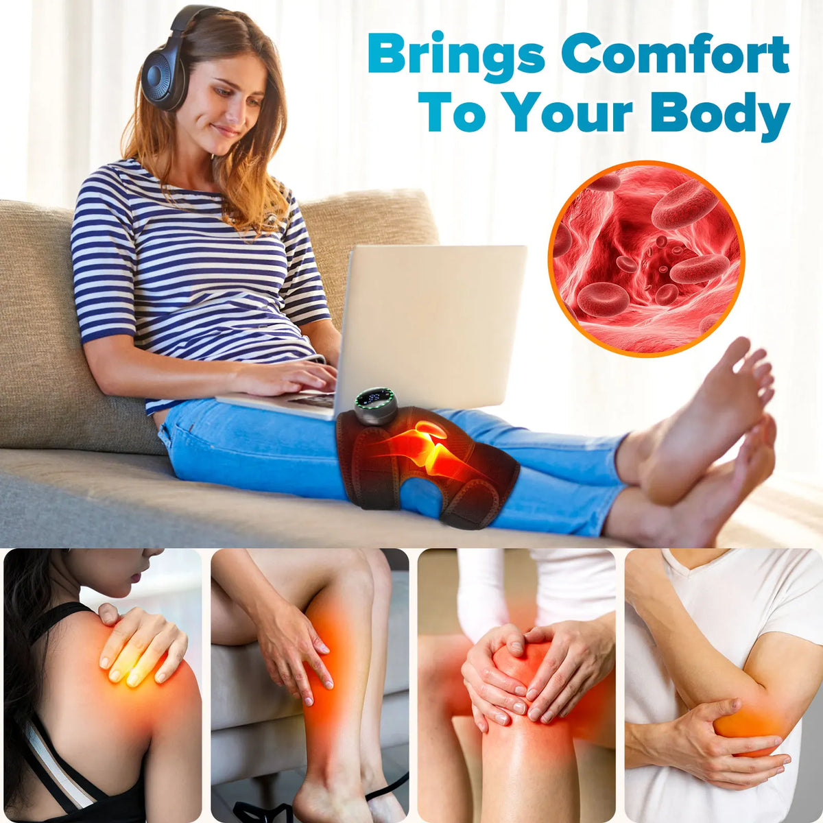 3-in-1 Heated Knee Massager