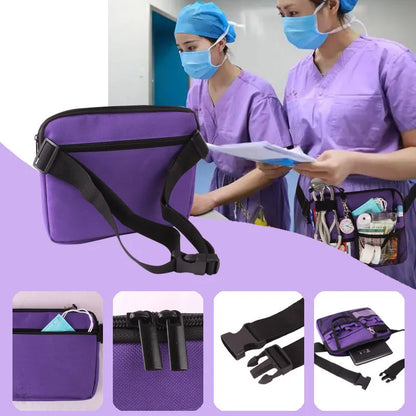 Multi Pocket Waist Organizer Belt with Adjustable Strap