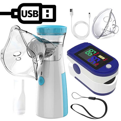 Portable Mesh Nebuliser with Pulse Oximeter