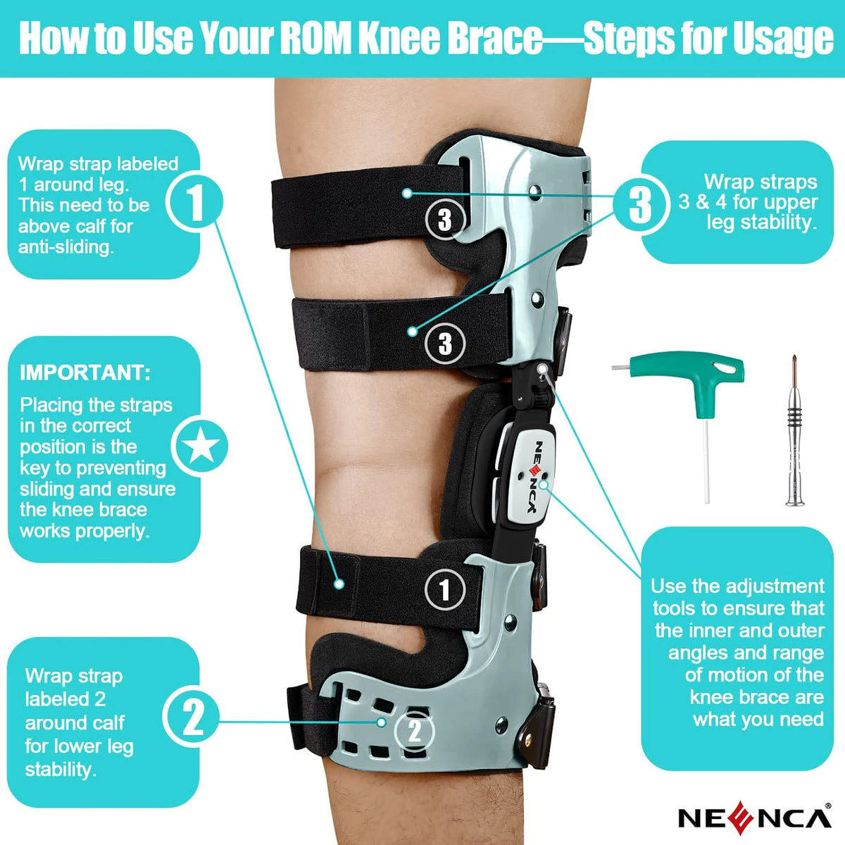 NEENCA OA Unloader Knee Brace Support