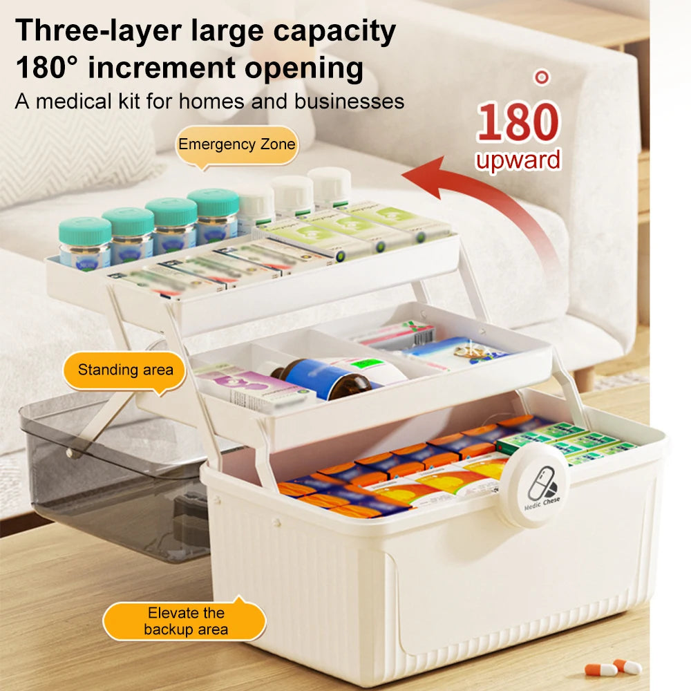Large Capacity Medicine Storage Box