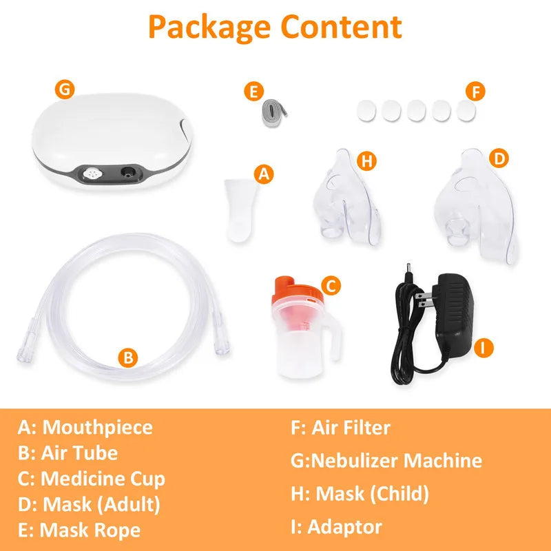 Nebulizer Machine for Adults & Kids with Accessories