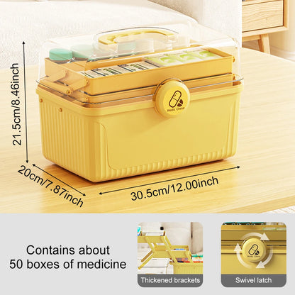 Large Capacity Medicine Organizer Storage Box