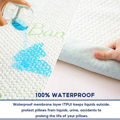Allergy Dust-mite waterproof bamboo pillow protector