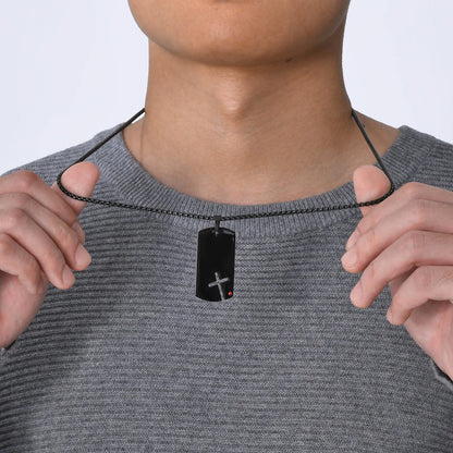 Mens Sidecross Tag Necklaces - Anti Allergy Stainless Steel