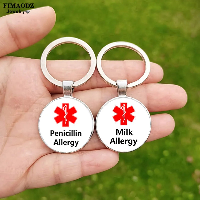 Penicillin Allergy Keychain