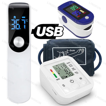 Thermometer, Pulse Oximeter and Blood Pressure Monitor