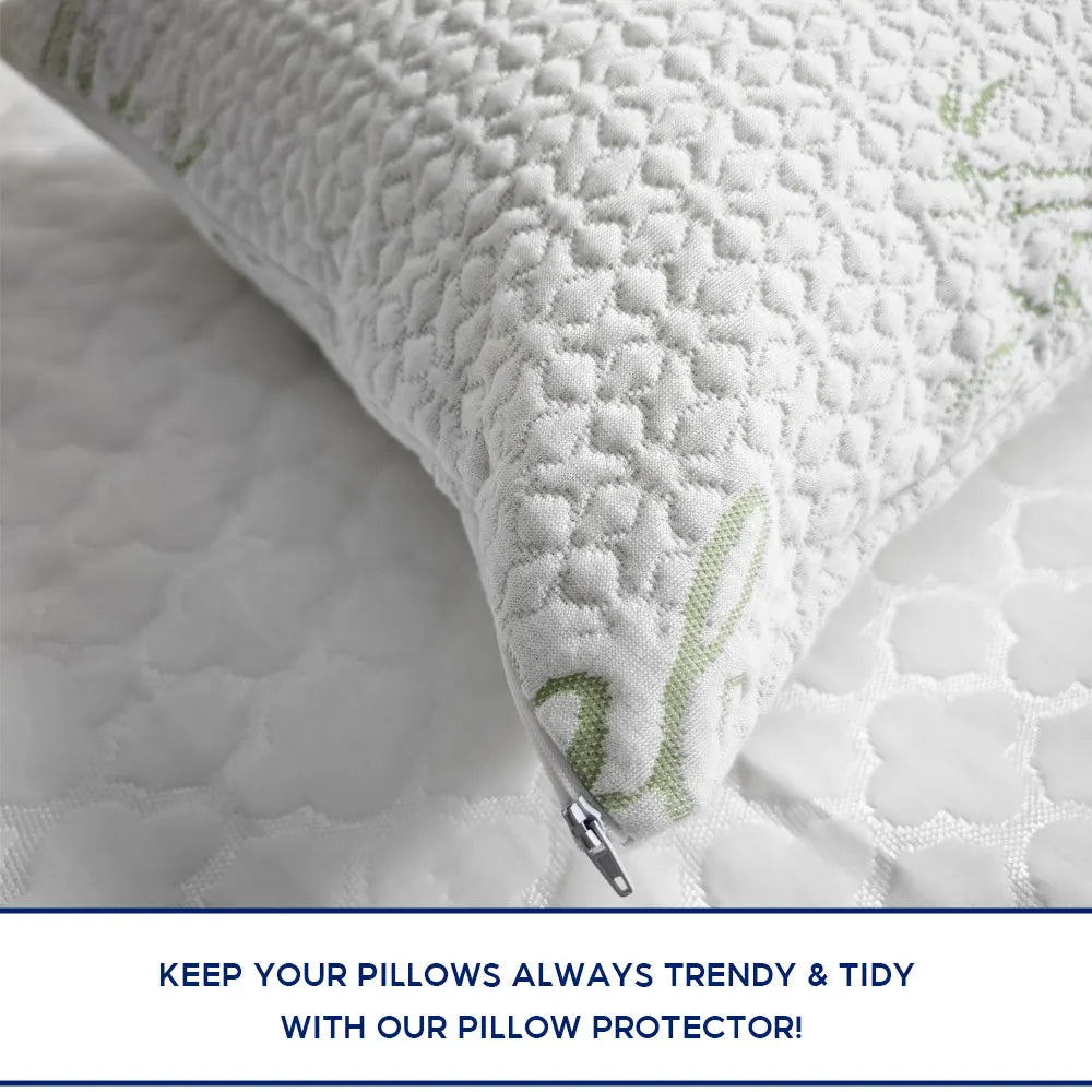Allergy Dust-mite waterproof bamboo pillow protector