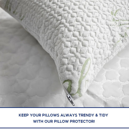 Allergy Dust-mite waterproof bamboo pillow protector