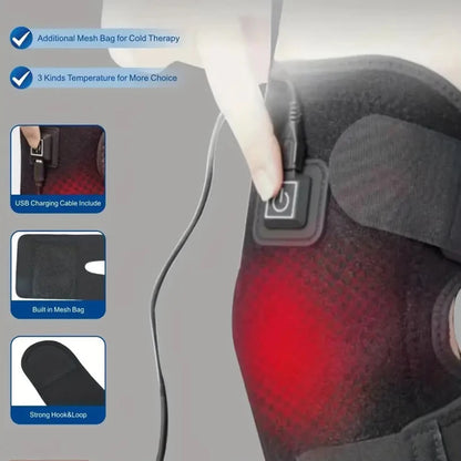 Electric Knee Heating Brace Support for Arthritis Joint Old Cold Leg Knee Warmer Pain