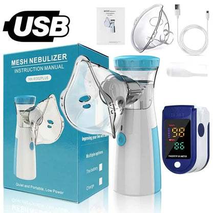 Portable Mesh Nebuliser with Pulse Oximeter