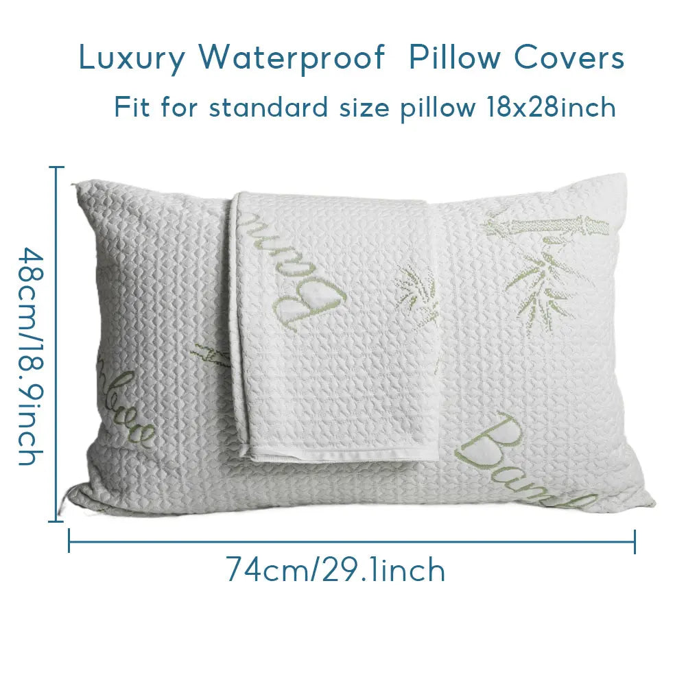 Allergy Dust-mite waterproof bamboo pillow protector