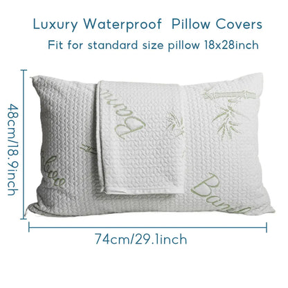 Allergy Dust-mite waterproof bamboo pillow protector