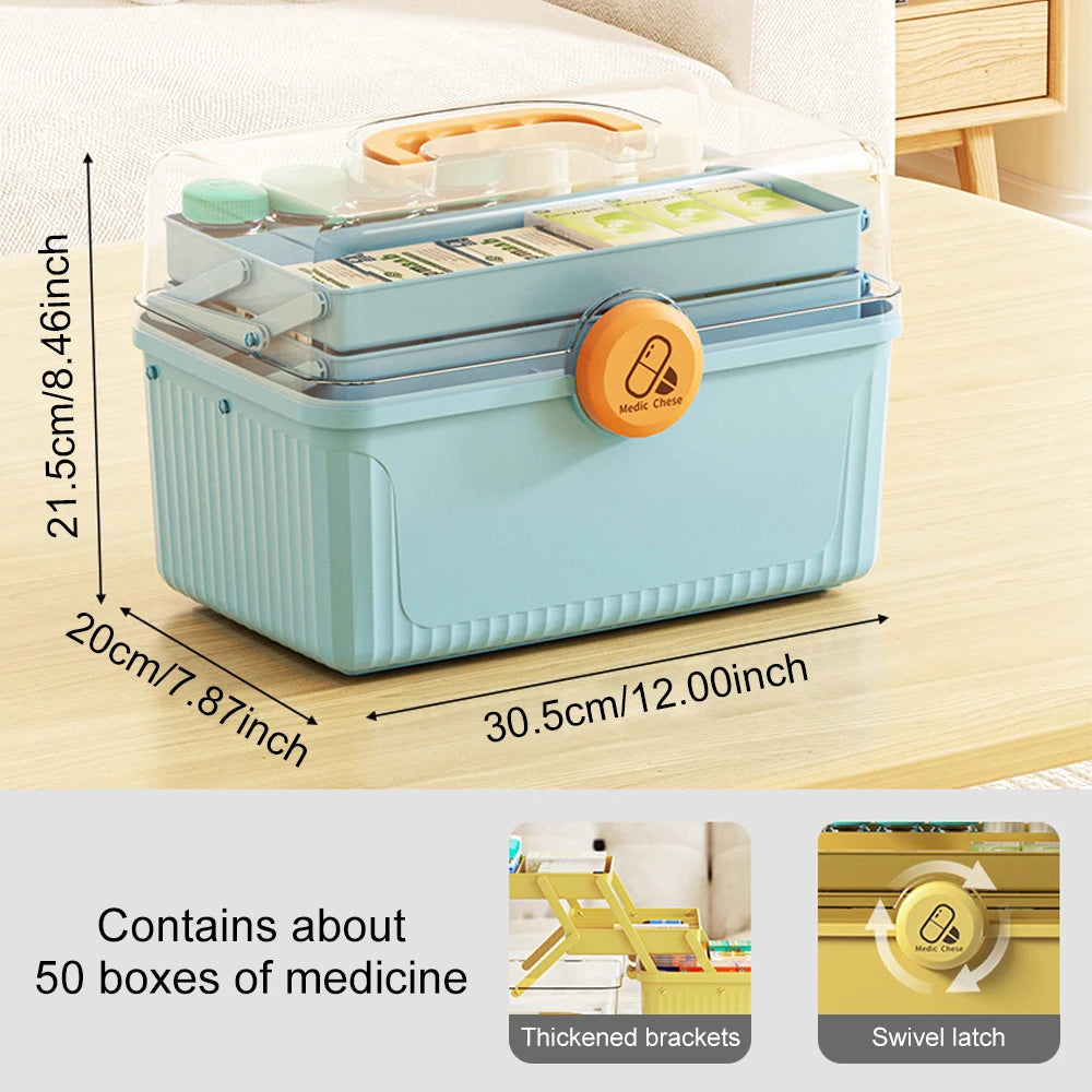 Large Capacity Medicine Organizer Storage Box