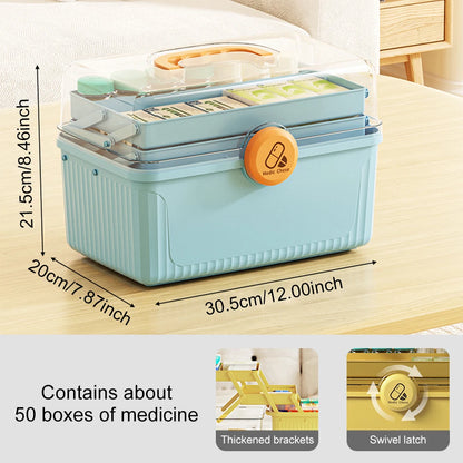 Large Capacity Medicine Organizer Storage Box