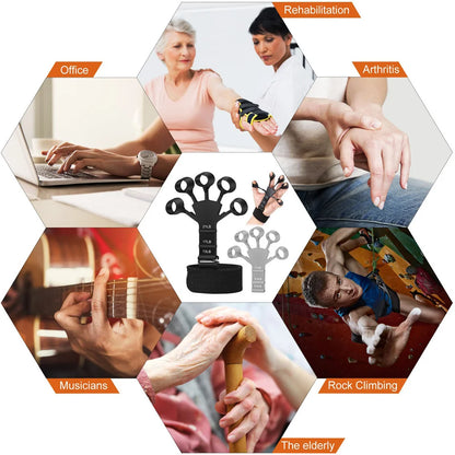 Silicone Grip Training and Hand Stretcher /Strengthener
