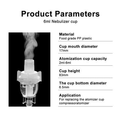 Atomized Air Compressor Nebulizer Medicine cup 6/10ML