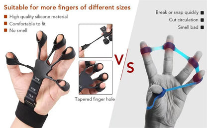 Silicone Grip Training and Hand Stretcher /Strengthener