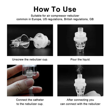Medical Atomized  Nebulizer Cup Air Compressor 10/6ML