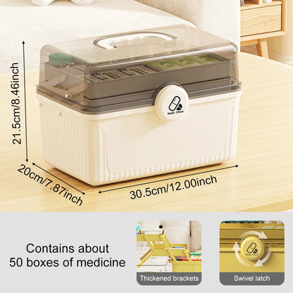 Large Capacity Medicine Organizer Storage Box