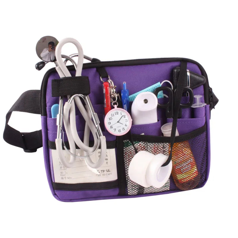 Multi Pocket Waist Organizer Belt with Adjustable Strap