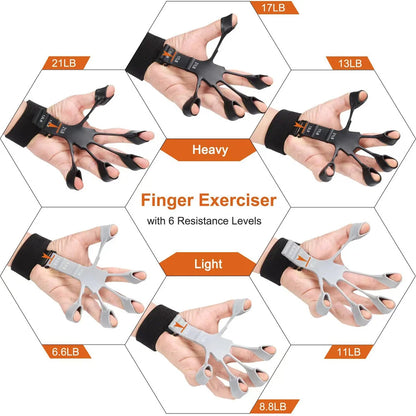 Silicone Grip Training and Hand Stretcher /Strengthener