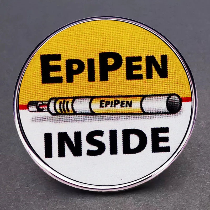 Medical Alert Epipen Inside Enamel Pin